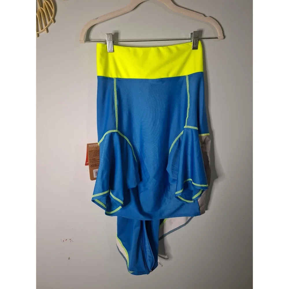 Arcadia Trail Dog Zip-Up Rashguard Blue Neon Yellow Reflective XXL 40in Girth